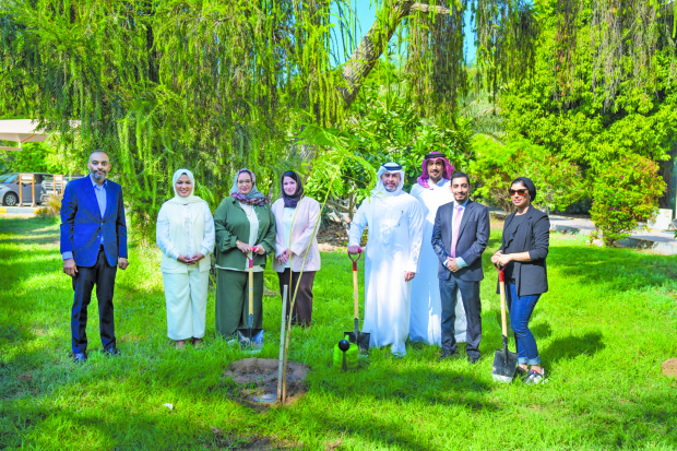 <p>Tamkeen marked National Tree Week by planting a tree, underscoring the importance of environmental awareness and sustainability.</p>
<p>Group chief executive Maha Mofeez commended His Royal Highness Prince Salman bin Hamad Al Khalifa, Crown Prince and Prime Minister, for launching the initiative and reaffirmed Tamkeen&rsquo;s commitment to supporting efforts that foster a green and sustainable work environment in line with the National Afforestation Plan to double Bahrain&rsquo;s tree population to 3.6 million by 2035.</p>
<p>Above, officials planting the tree.</p>